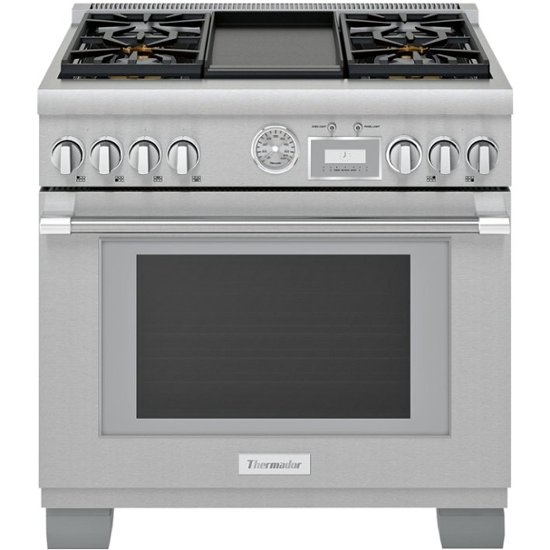 Thermador – 5.5 Cu. Ft. Self-Cleaning Freestanding Gas Convection Range