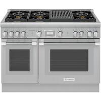Thermador - Self-Cleaning Freestanding Double Oven Dual Fuel Convection Range - Front_Zoom