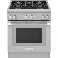 Thermador - ProHarmony 4.4 Cu. Ft. Freestanding Dual Fuel Convection Range with Self-Cleaning and 4 Star Burners - Stainless Steel - Front_Zoom
