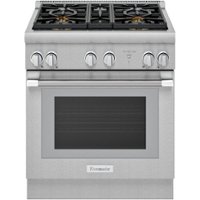 Thermador - ProHarmony 4.4 Cu. Ft. Freestanding Dual Fuel Convection Range with Self-Cleaning and 4 Star Burners - Stainless steel - Front_Zoom