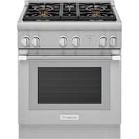 Thermador - 4.4 Cu. Ft. Self-Cleaning Freestanding Dual Fuel Convection Range - Front_Zoom