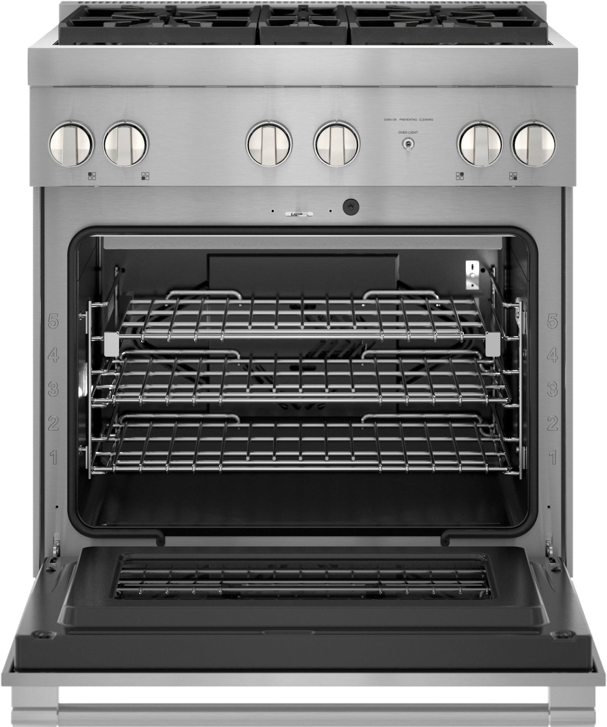 Alt View 2. Thermador - ProHarmony 4.4 Cu. Ft. Freestanding Dual Fuel Convection Range with Self-Cleaning and 4 Star Burners - Stainless Steel.