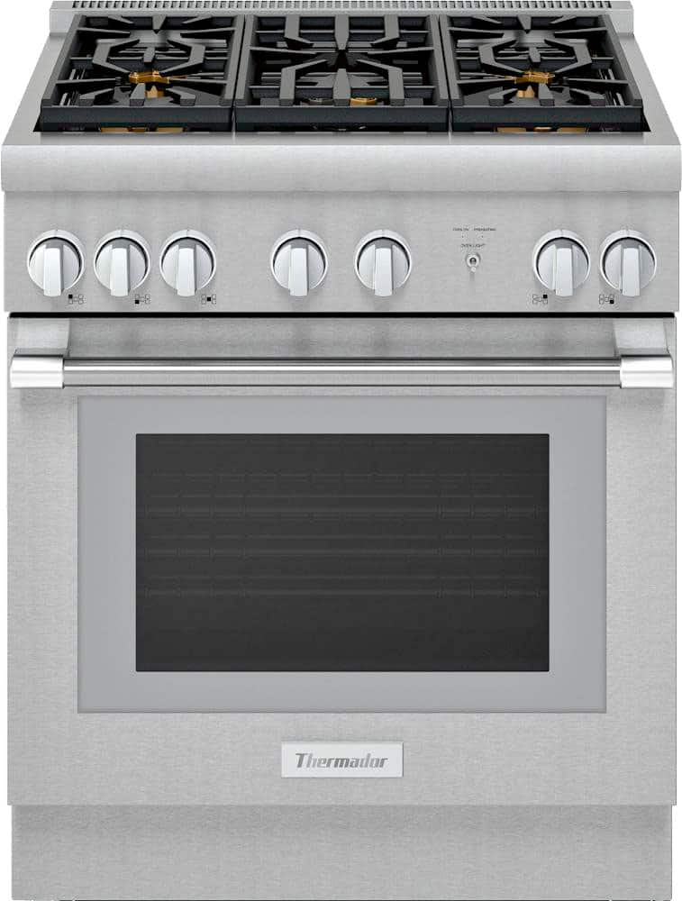 Front. Thermador - ProHarmony 4.4 Cu. Ft. Freestanding Gas Convection Range with ExtraLow Select Burners - Stainless Steel.