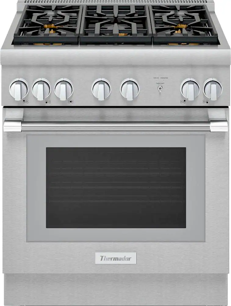 Front. Thermador - ProHarmony 4.4 Cu. Ft. Freestanding Gas Convection Range with ExtraLow Select Burners - Stainless Steel.
