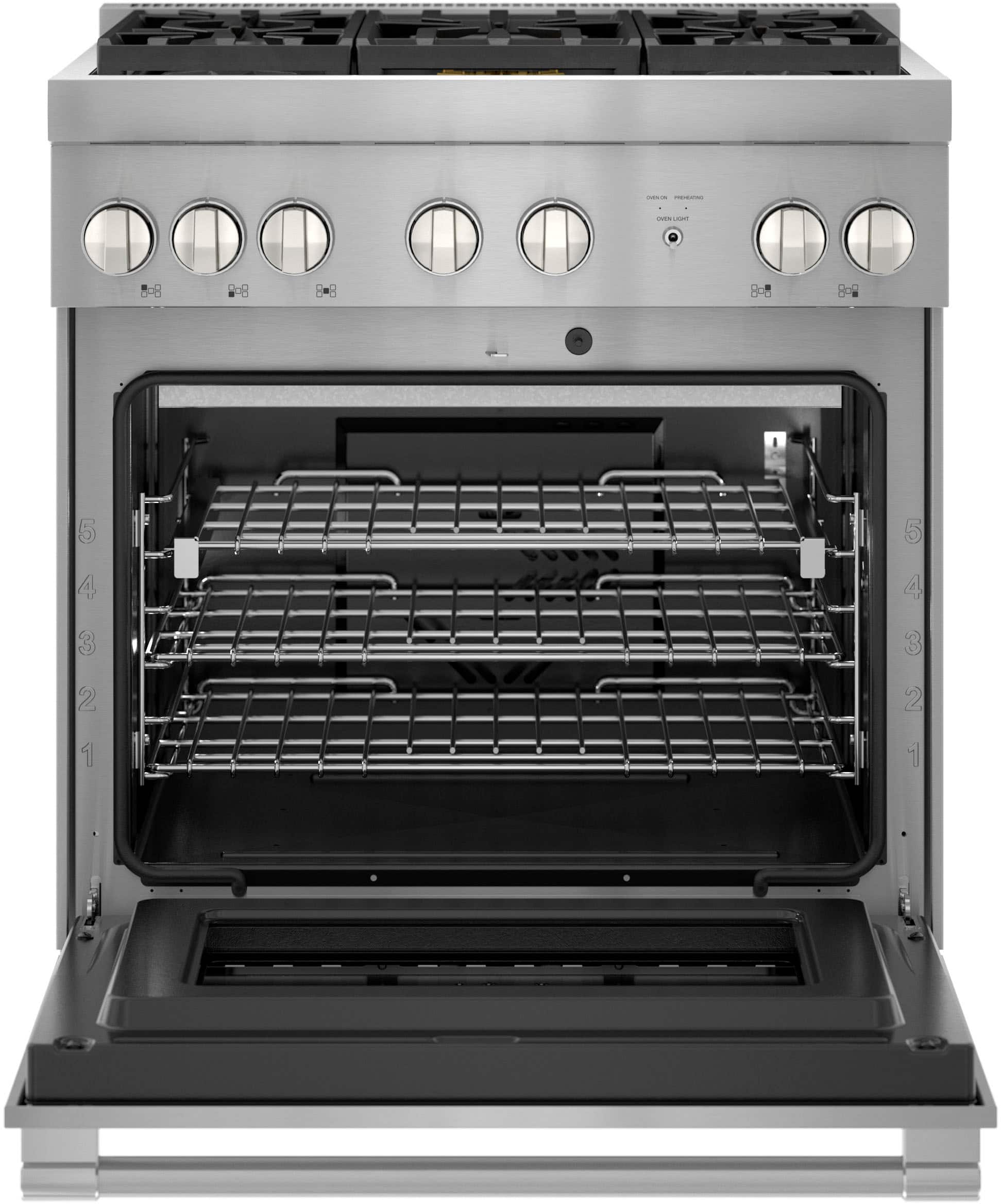 Alt View 17. Thermador - ProHarmony 4.4 Cu. Ft. Freestanding Gas Convection Range with ExtraLow Select Burners - Stainless Steel.