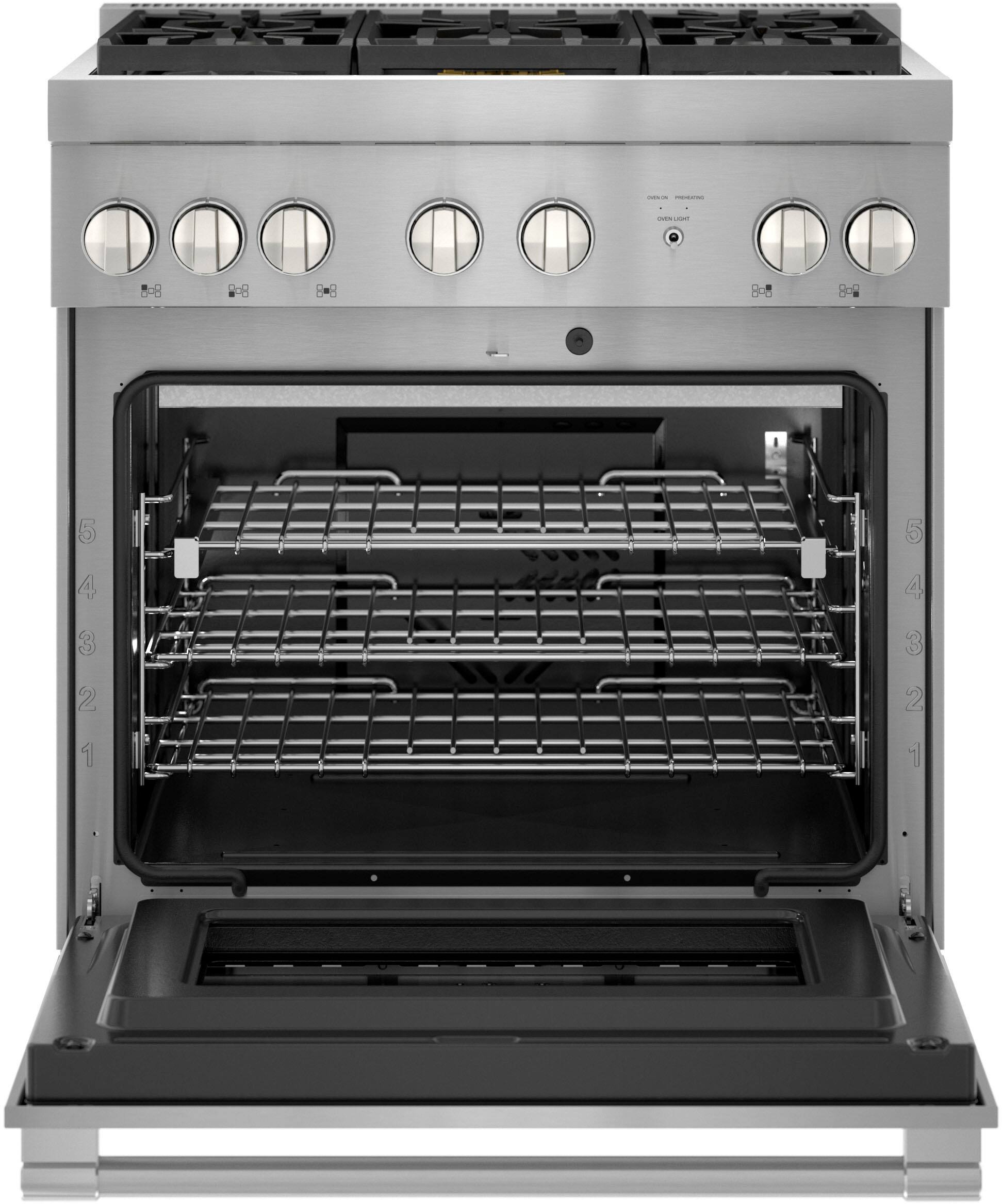 Alt View 17. Thermador - ProHarmony 4.4 Cu. Ft. Freestanding Gas Convection Range with ExtraLow Select Burners - Stainless Steel.