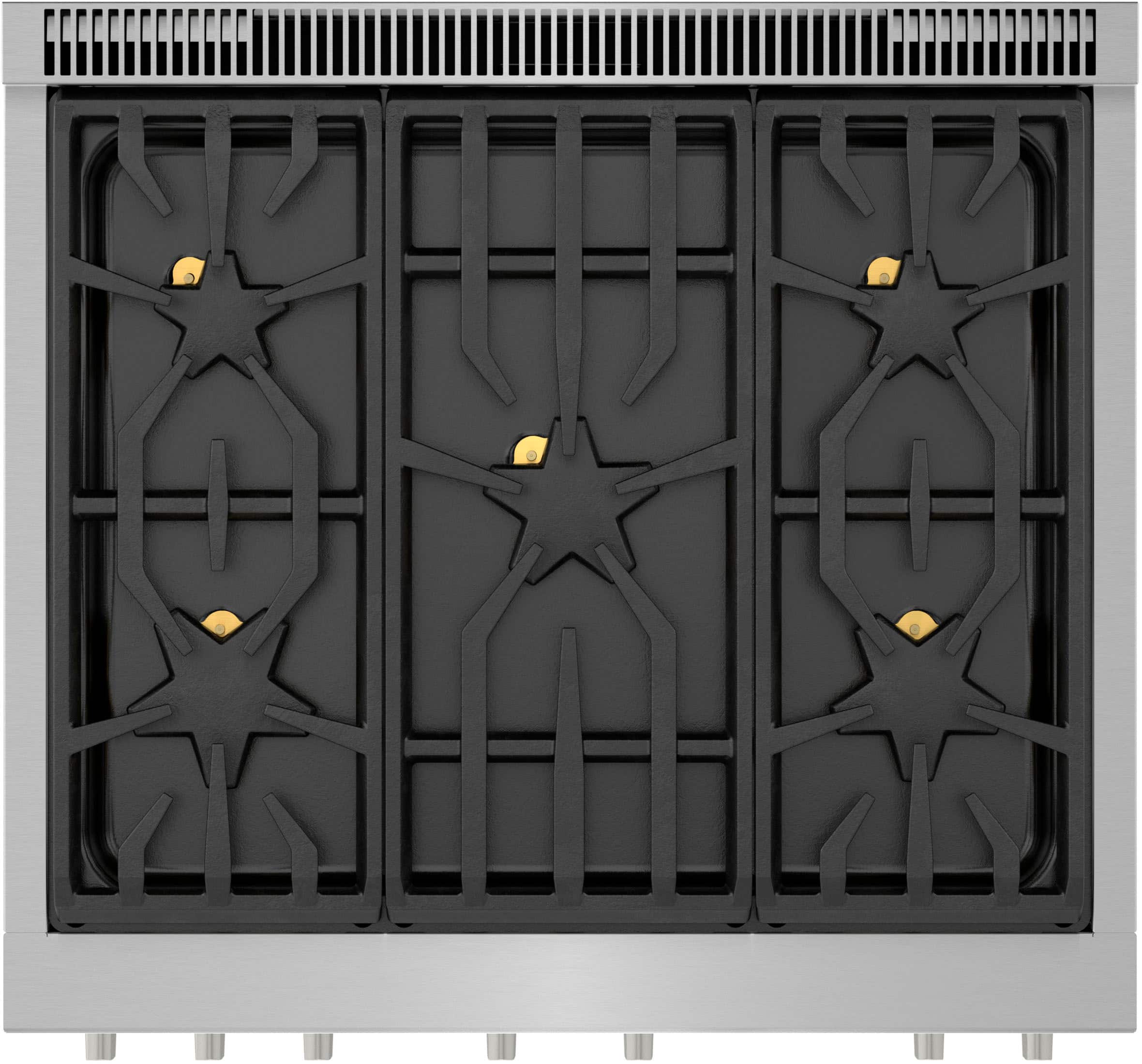 Alt View 18. Thermador - ProHarmony 4.4 Cu. Ft. Freestanding Gas Convection Range with ExtraLow Select Burners - Stainless Steel.