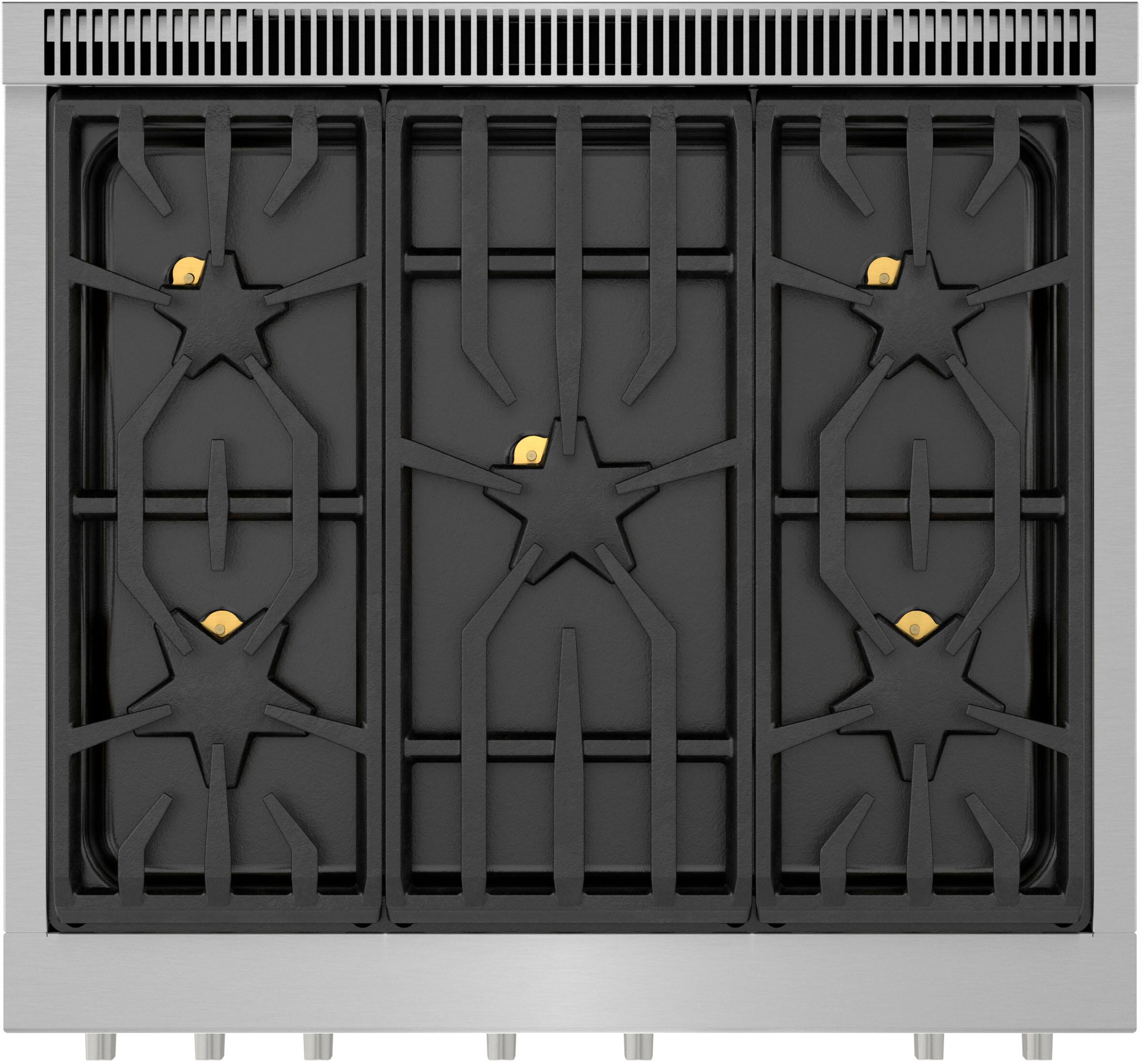 Alt View 18. Thermador - ProHarmony 4.4 Cu. Ft. Freestanding Gas Convection Range with ExtraLow Select Burners - Stainless Steel.