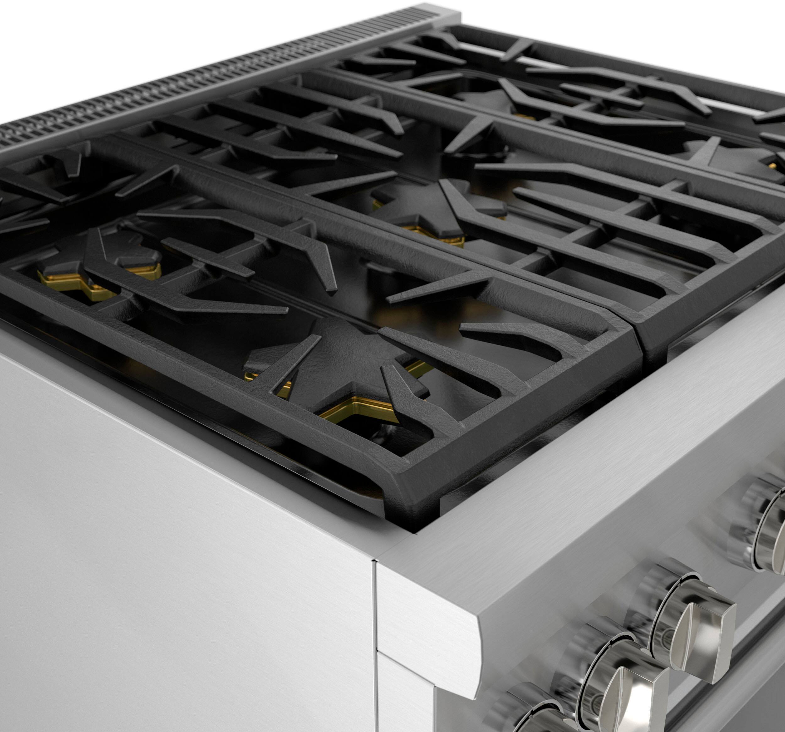 Alt View 19. Thermador - ProHarmony 4.4 Cu. Ft. Freestanding Gas Convection Range with ExtraLow Select Burners - Stainless Steel.