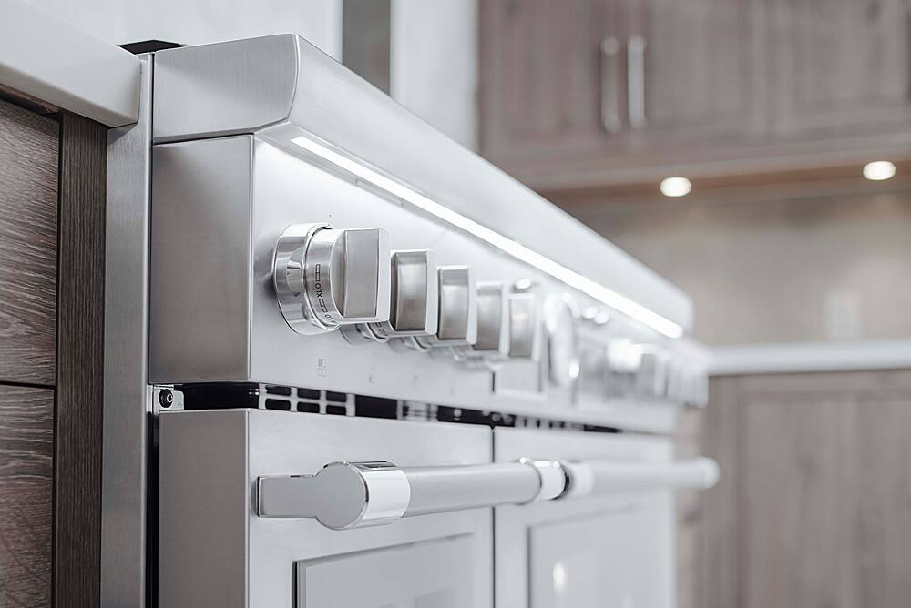 Alt View 20. Thermador - ProGrand 8.2 Cu. Ft. Freestanding Double Oven Dual Fuel LP Convection Range with Self-Cleaning - Stainless Steel.