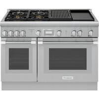 Thermador - Self-Cleaning Freestanding Double Oven Dual Fuel Convection Range - Front_Zoom