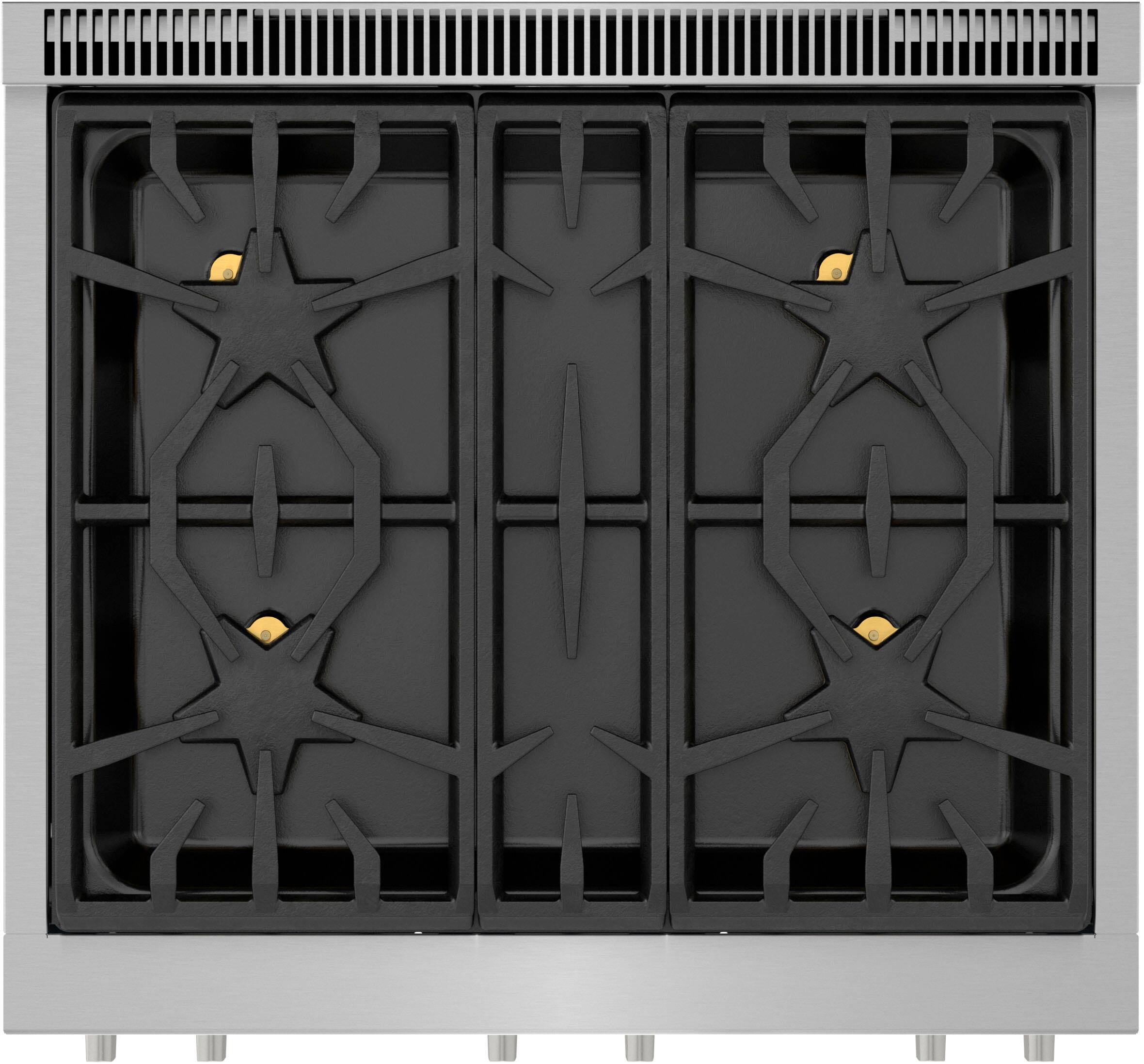 Alt View 15. Thermador - ProHarmony 4.4 Cu. Ft. Freestanding Gas Convection Range with ExtraLow Select Burners - Stainless Steel.