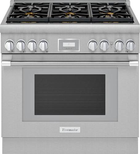 Thermador - 5.0 Cu. Ft. Freestanding Gas Convection Range - Front_Standard