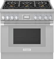 Thermador - 5.0 Cu. Ft. Freestanding Gas Convection Range - Front_Zoom