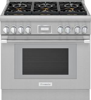 Thermador - Pro Harmony 5.0 Cu. Ft. Freestanding Gas Convection Range with ExtraLow Select Burners - Stainless Steel