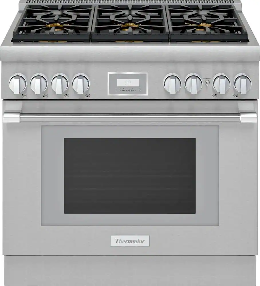 Thermador - ProHarmony 5.0 Cu. Ft. Freestanding Gas Convection Range with ExtraLow Select Burners - Stainless Steel