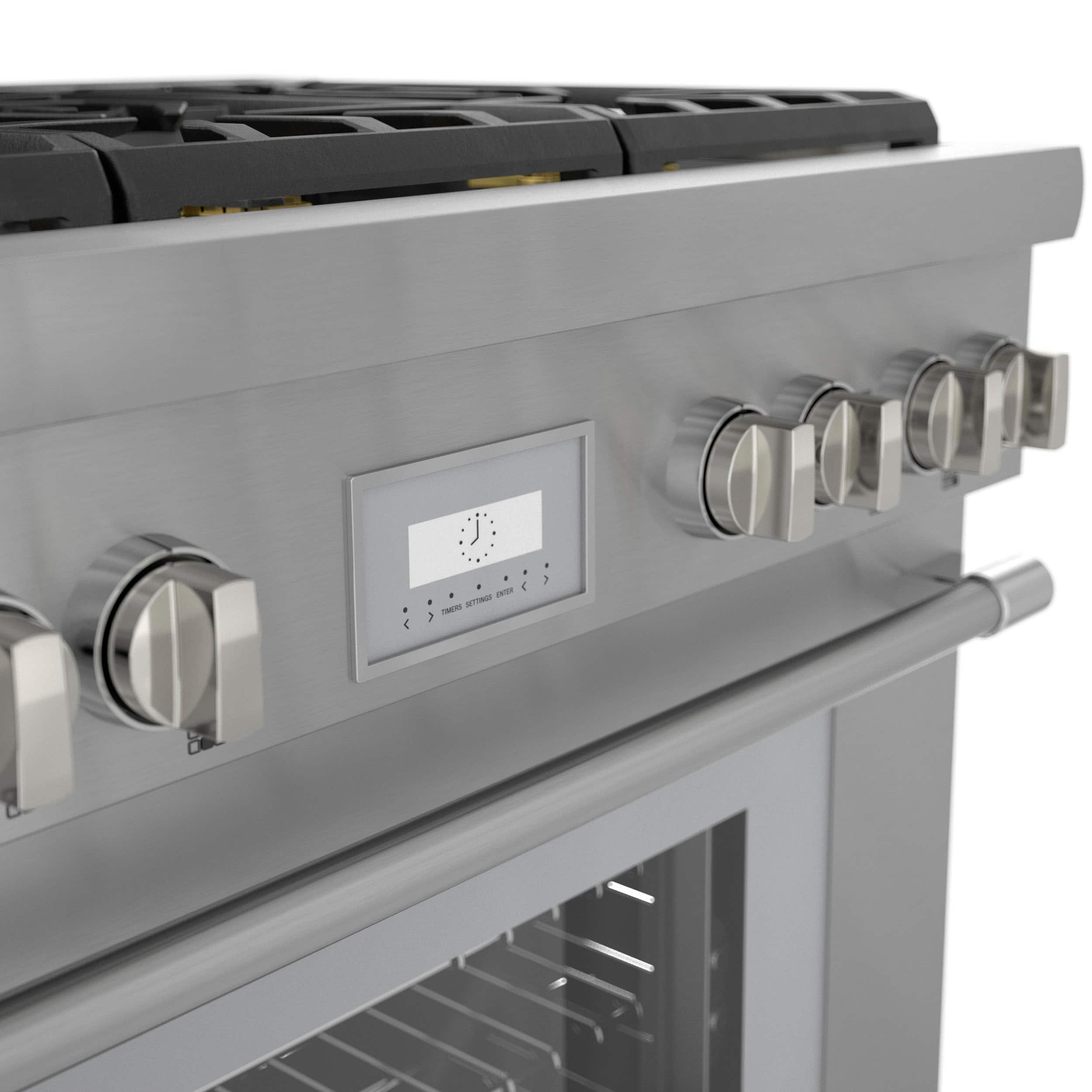 Alt View 11. Thermador - ProHarmony 5.0 Cu. Ft. Freestanding Gas Convection Range with ExtraLow Select Burners - Stainless Steel.