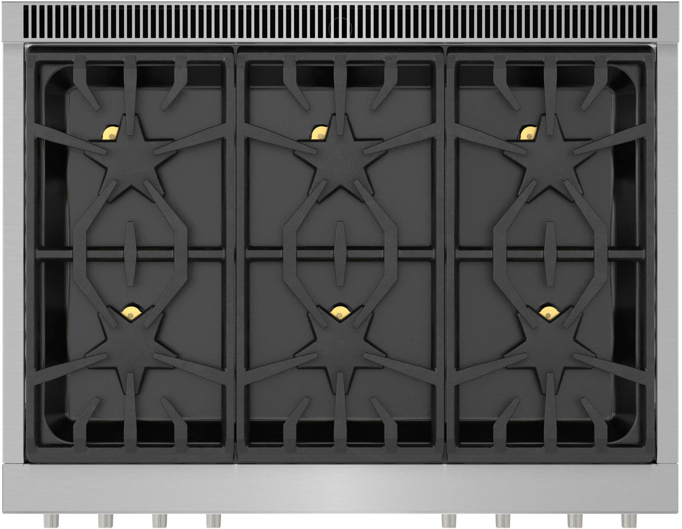 Alt View 12. Thermador - ProHarmony 5.0 Cu. Ft. Freestanding Gas Convection Range with ExtraLow Select Burners - Stainless Steel.