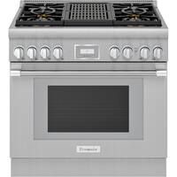 Thermador - 5.0 Cu. Ft. Freestanding Gas Convection Range - Front_Zoom