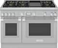 Thermador - Pro Harmony 48 in. Wide 6.6 Cu. Ft. Freestanding Double Oven Gas Convection Range with 6 Burners - Stainless Steel