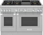 Thermador - ProHarmony 6.6 Cu. Ft. Freestanding Double Oven Gas Convection Range – Liquid Propane Convertible - Stainless Steel