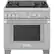 Front. Thermador - ProGrand 5.7 Cu. Ft. Self-Cleaning Freestanding Dual Fuel Convection Range - Liquid Propane Convertible - Stainless Steel.