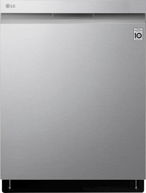 LG – 24″ Top Control Built-In Dishwasher with TrueSteam and Third Rack – PrintProof Stainless Steel
