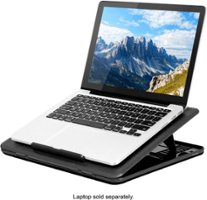 LapGear - Commuter Padded Lap Desk for 15.6" Laptop or Tablet - Black - Front_Zoom