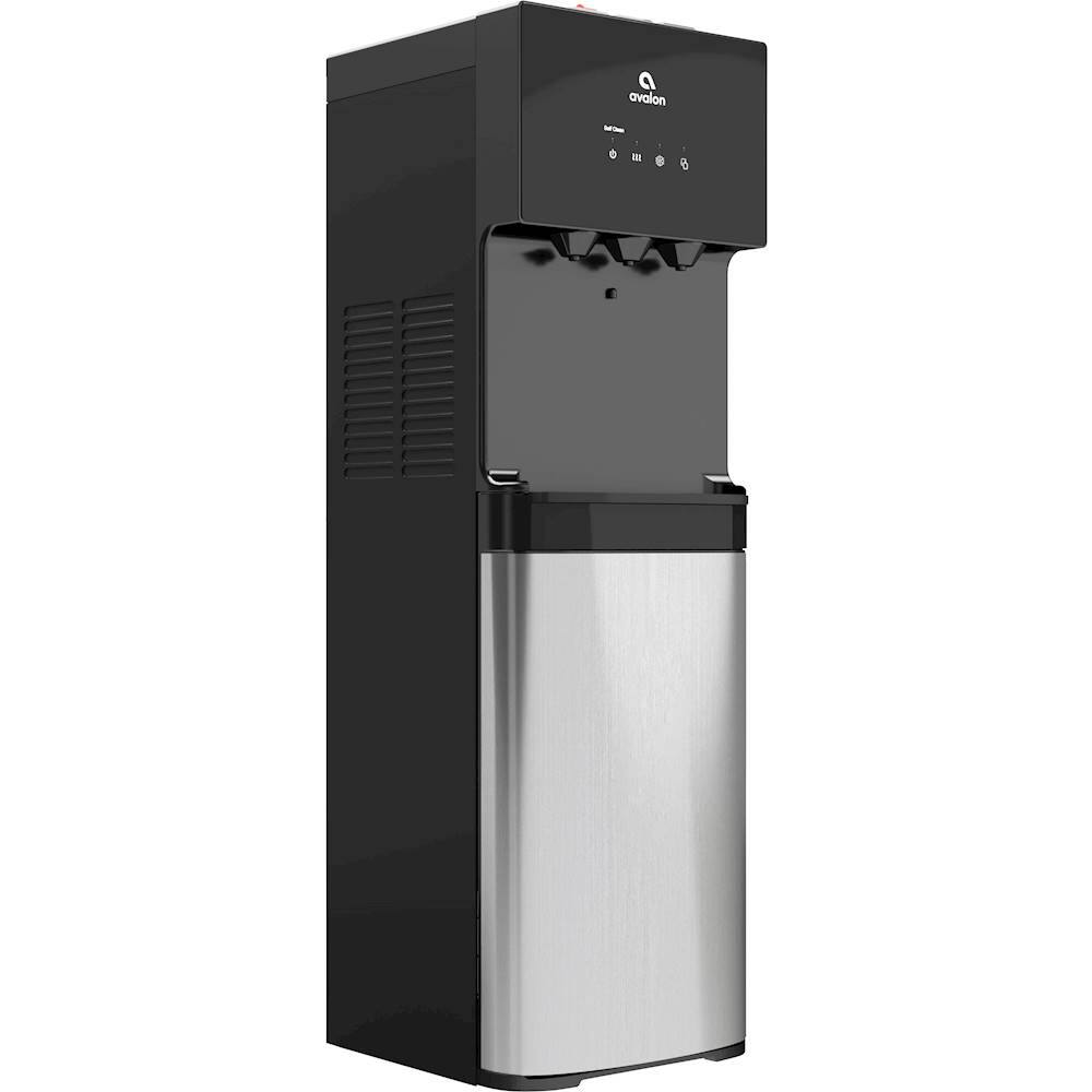 Angle. Avalon - A4 Bottom Loading Bottled Water Cooler - Gray.