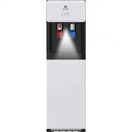 Front. Avalon - A6 Bottom Loading Bottled Water Cooler - White.