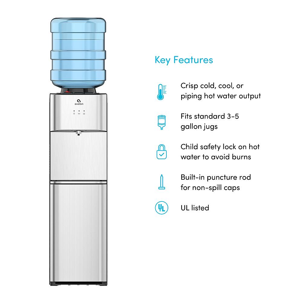 Avalon A10 Top Loading Bottled Water Cooler Stainless Steel A10TL