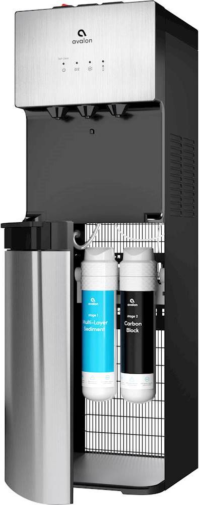 Angle View: Avalon Self Cleaning Bottleless Water Cooler Dispenser 3 Temperatures
