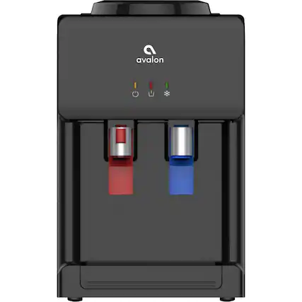 Front. Avalon - A1 Top Loading Bottled Water Cooler - Black.