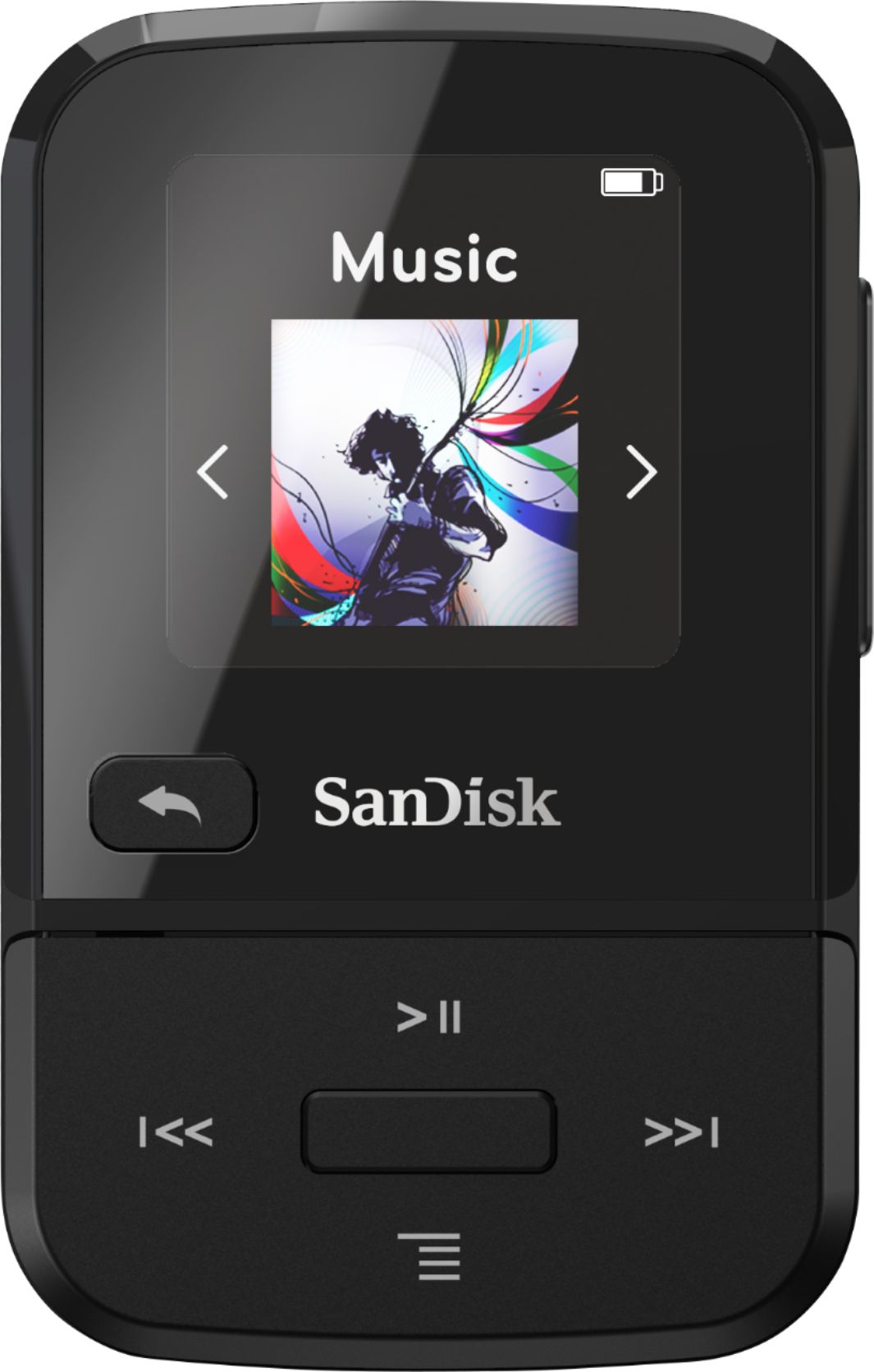 Sandisk Clip Sport Go 16gb Mp3 Player Black Sdmx30 016g G46k
