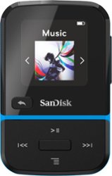 SanDisk - Clip Sport Go 32GB MP3 Player - Blue - Front_Zoom