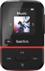 SanDisk - Clip Sport Go 32GB* MP3 Player - Red - Front_Zoom