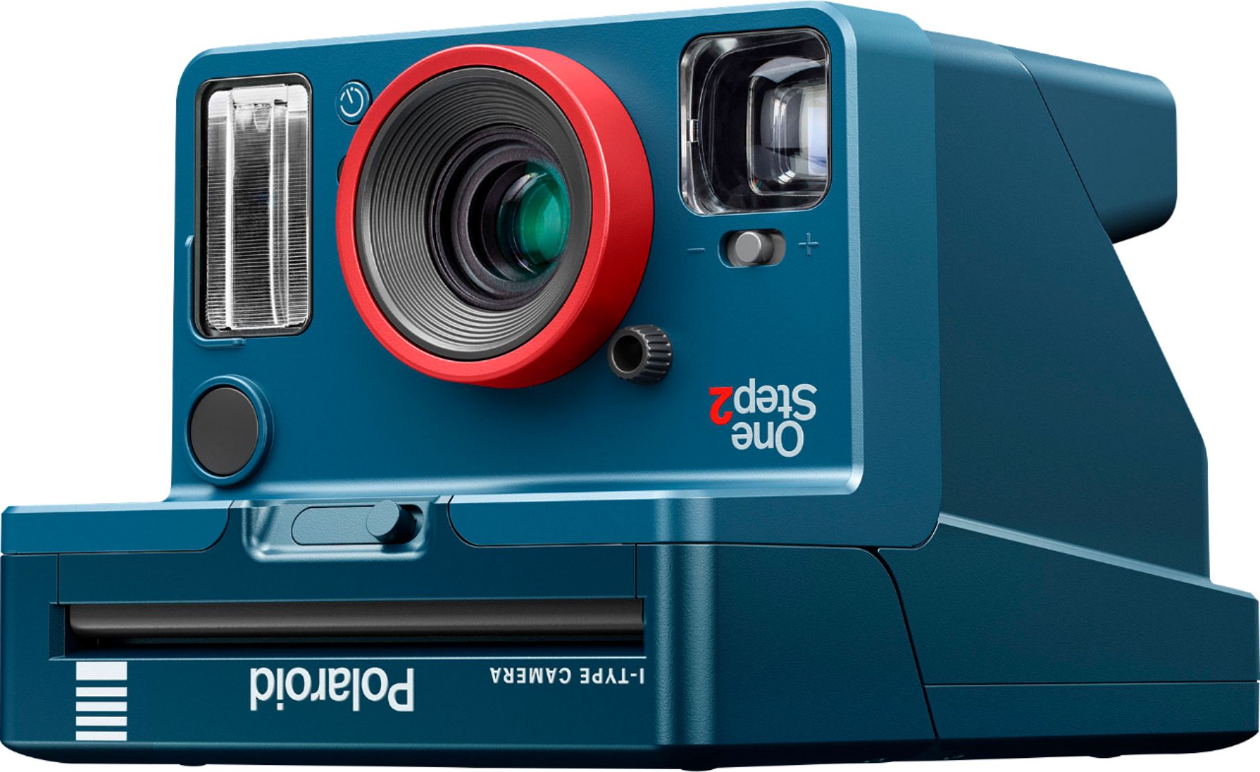 Left View: Polaroid Originals - OneStep 2 VF Stranger Things Edition Analog Instant Film Camera - Blue