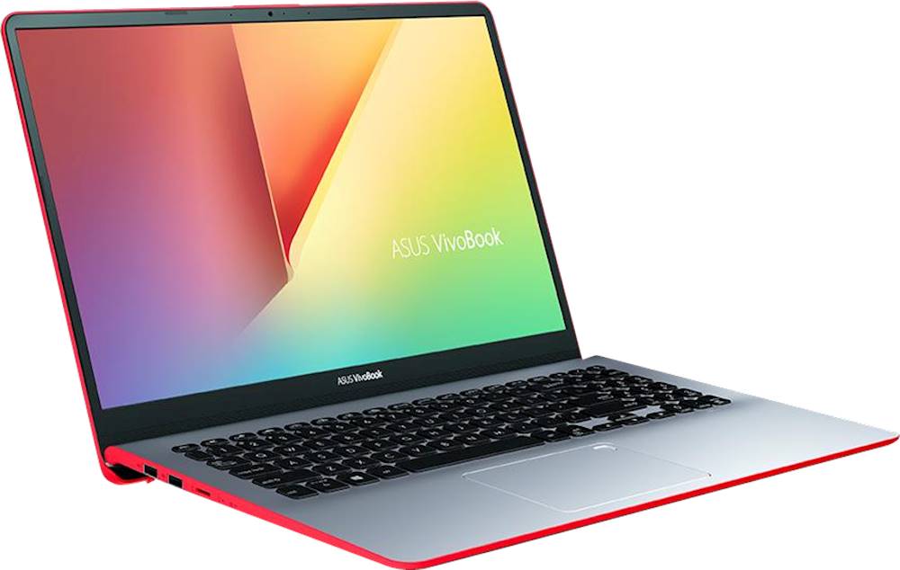 Angle View: ASUS - VivoBook S15 15.6" Laptop - Intel Core i5 - 8GB Memory - 256GB Solid State Drive - Starry Gray With Red Edges