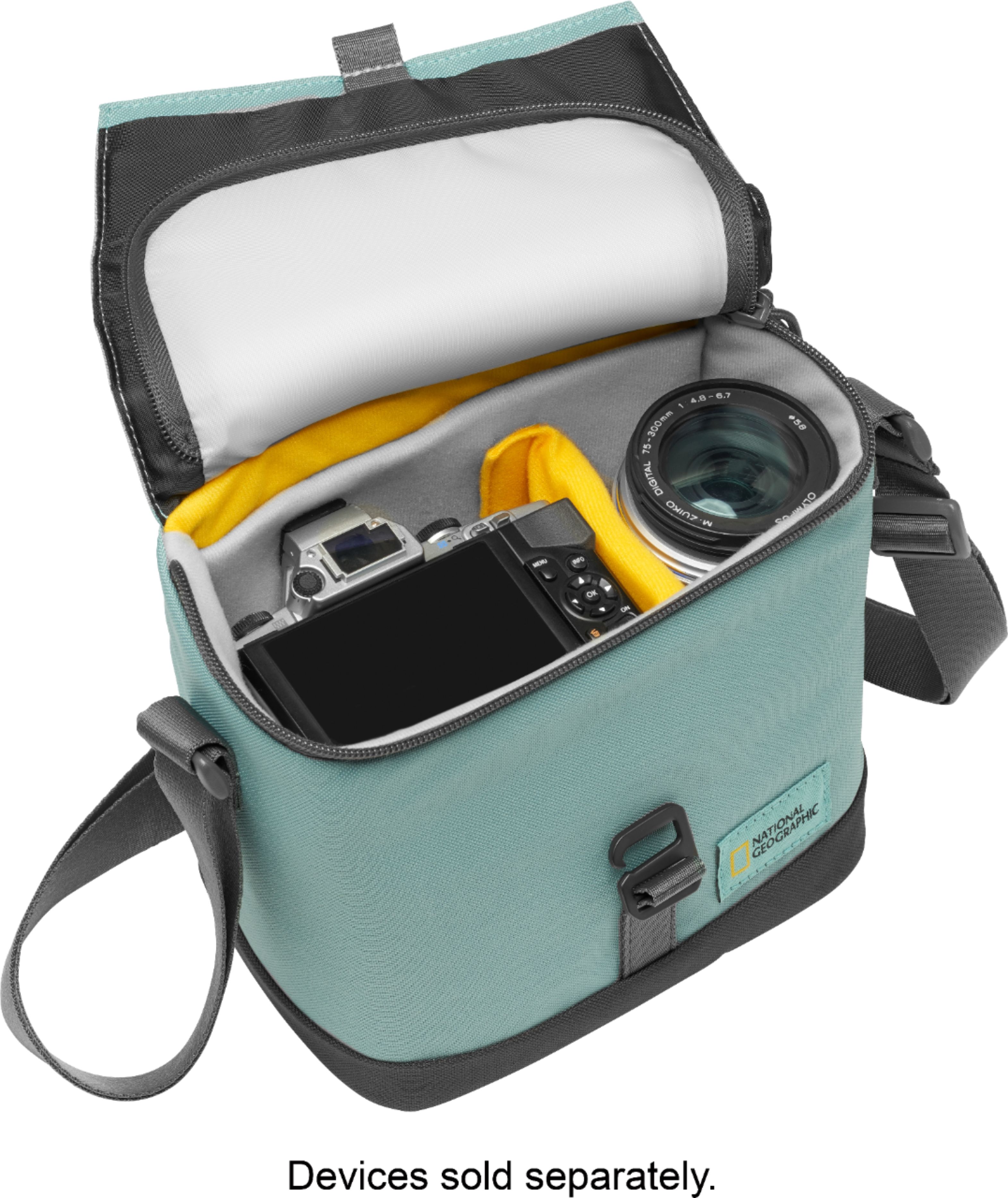 Platinum™ Medium Messenger Camera Bag Blue PT-DMBBT18 - Best Buy