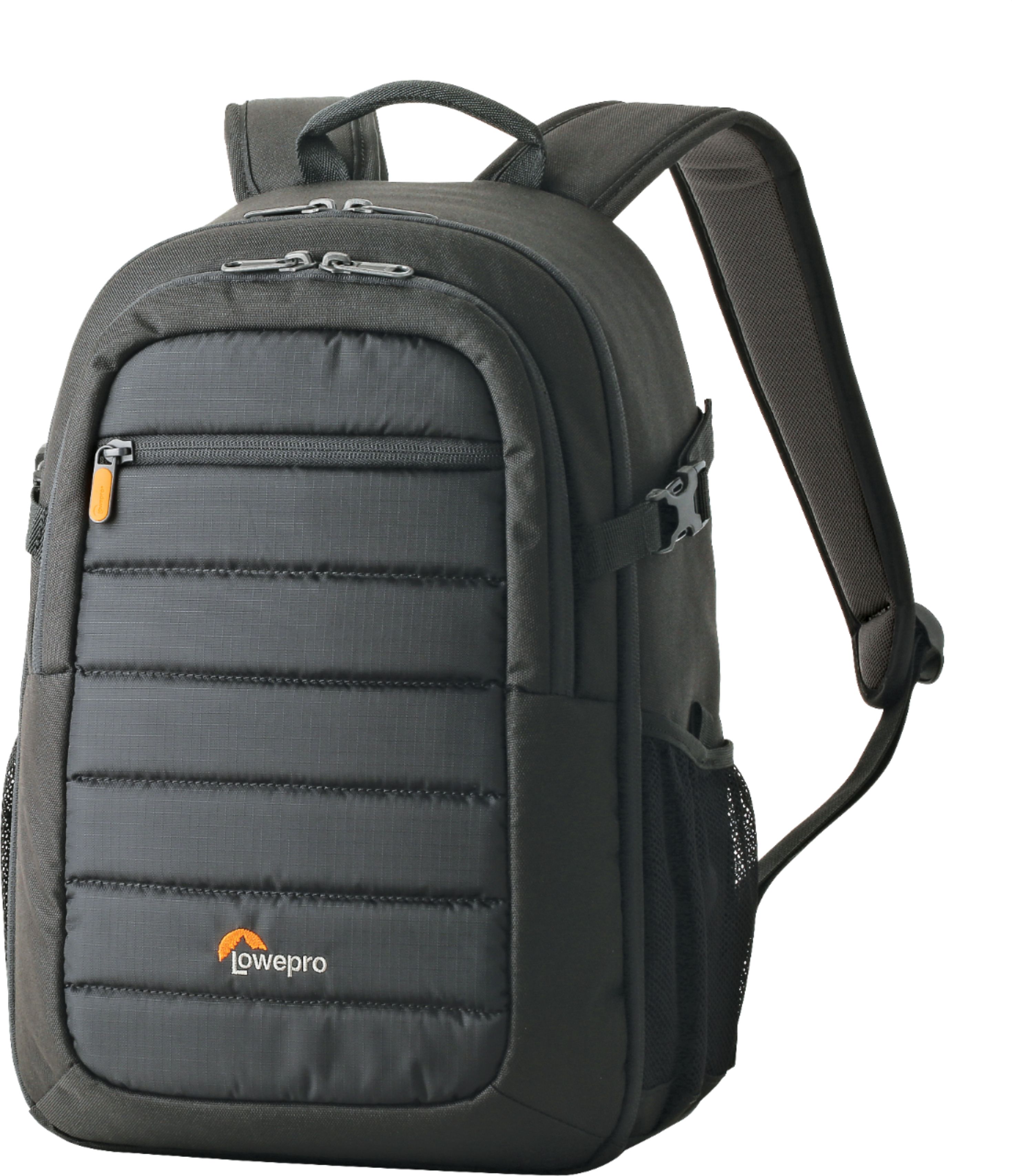 Left View: Lowepro - Tahoe BP 150 Camera Backpack-Charcoal - Gray