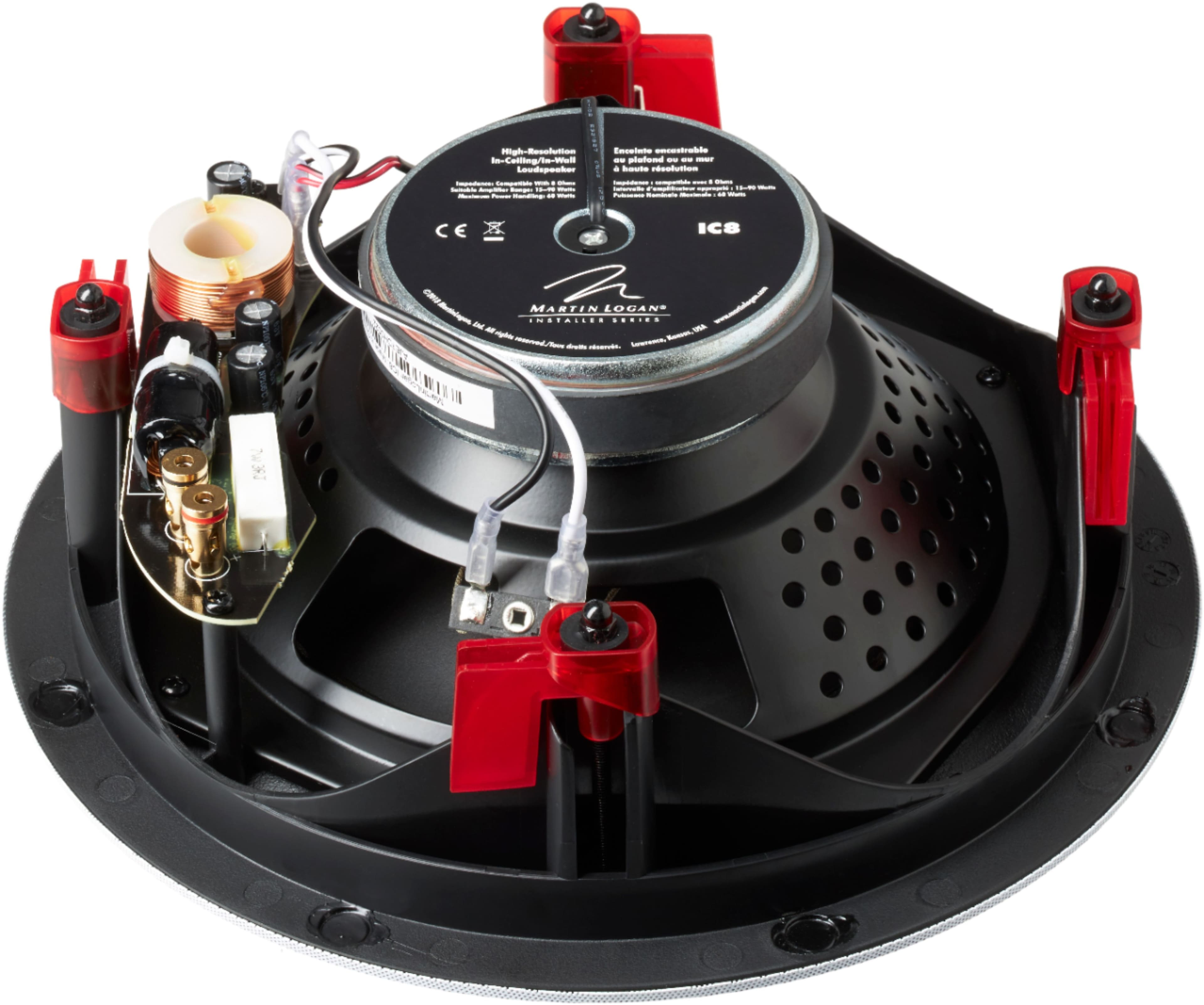 Alt View 11. MartinLogan - Installer 8" 60-Watt Passive 2-Way In-Ceiling Speaker (Each) - White.