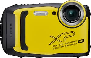 Fujifilm - FinePix XP140 16.4-Megapixel Waterproof Digital Camera - Yellow - Front_Zoom