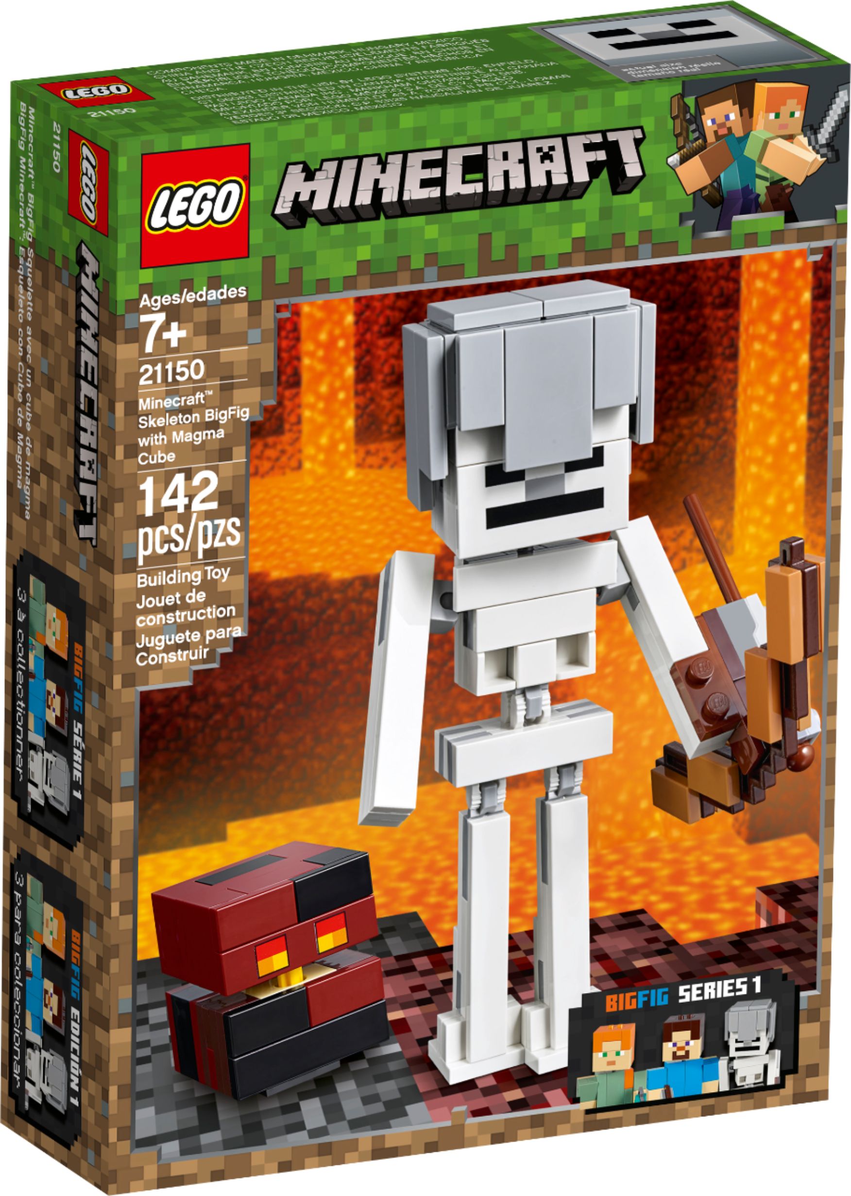 Best Buy Lego Minecraft Skeleton Bigfig With Magma Cube