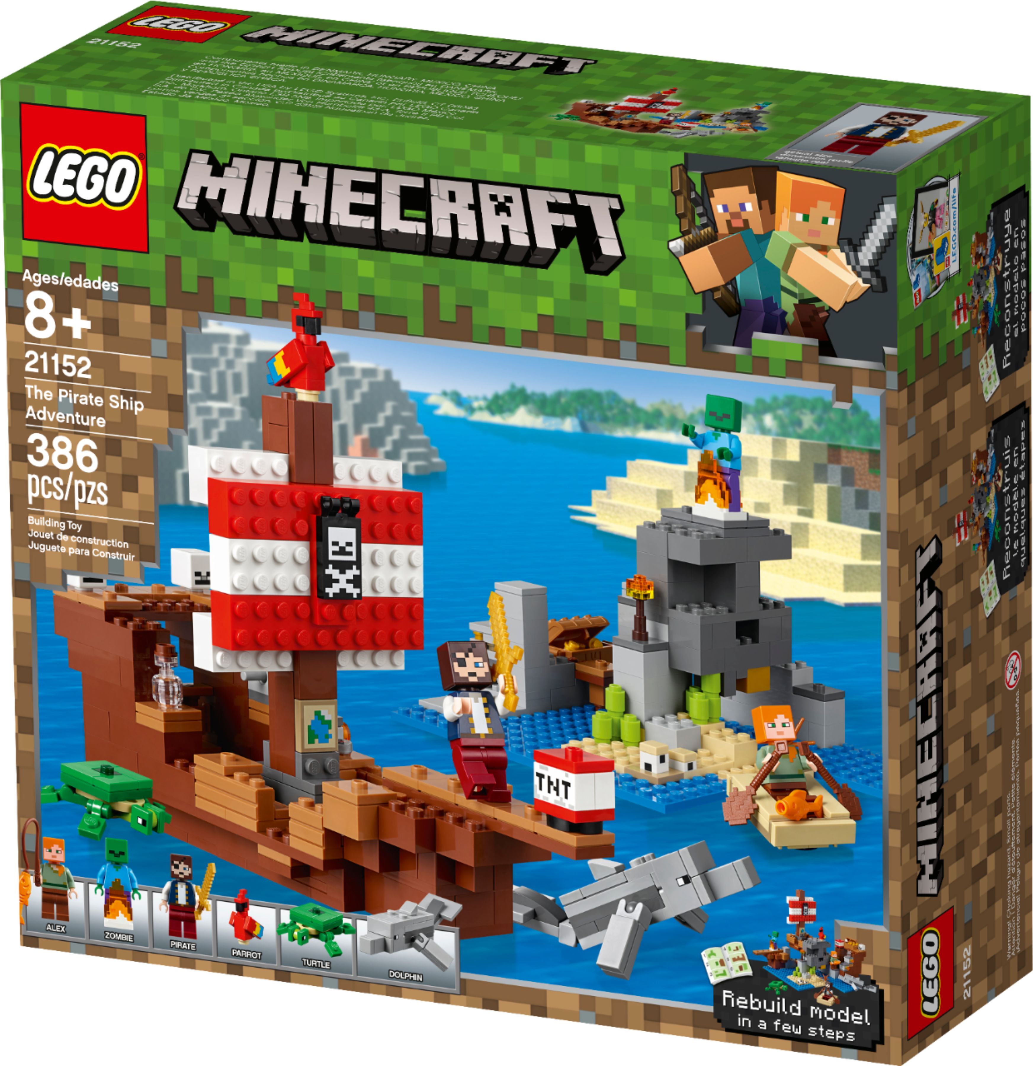 Best Buy Lego Minecraft The Pirate Ship Adventure 21152 6251780