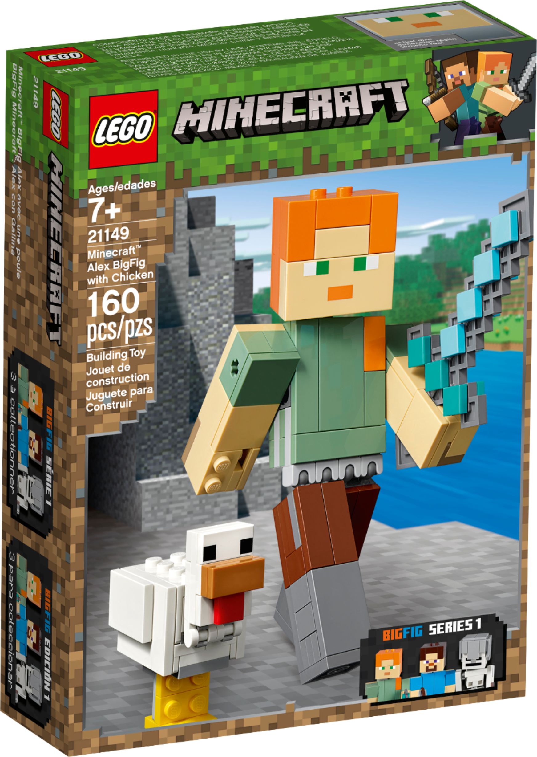 Best Buy LEGO Minecraft Alex BigFig with Chicken 21149 6251774