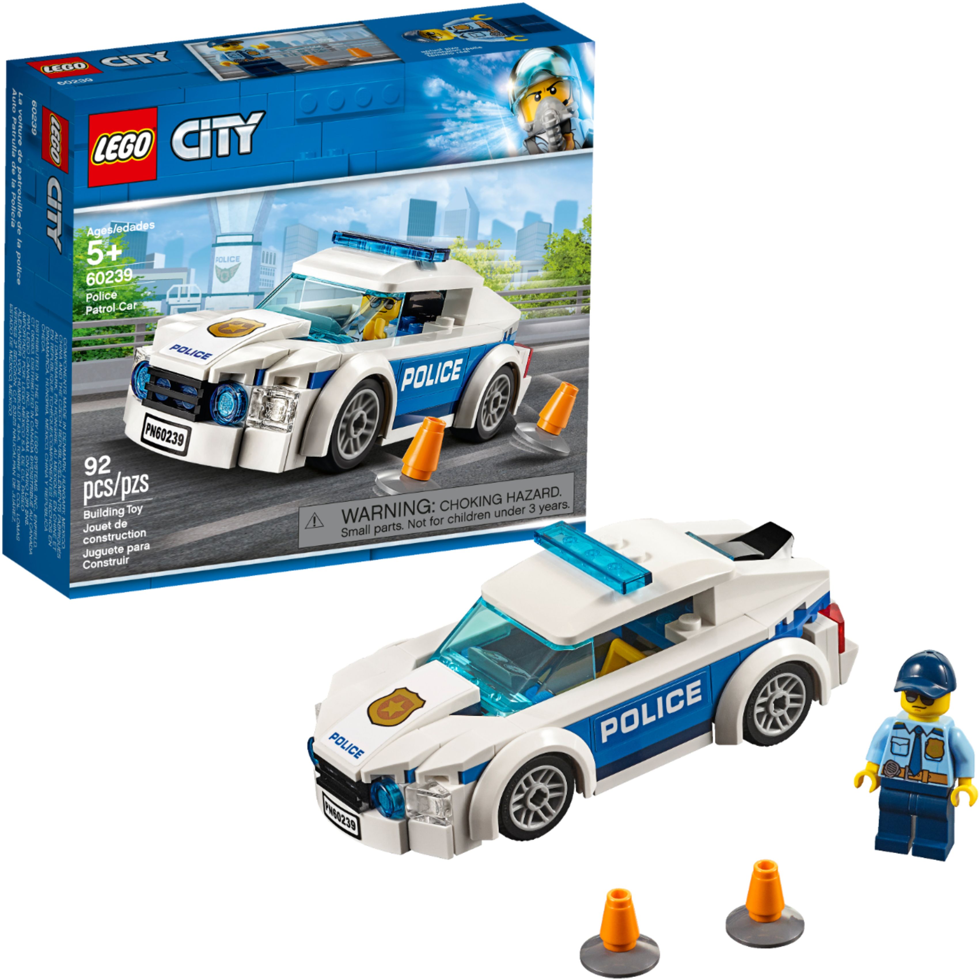 LEGO City Police Patrol Car 60239 6259422 - Best Buy