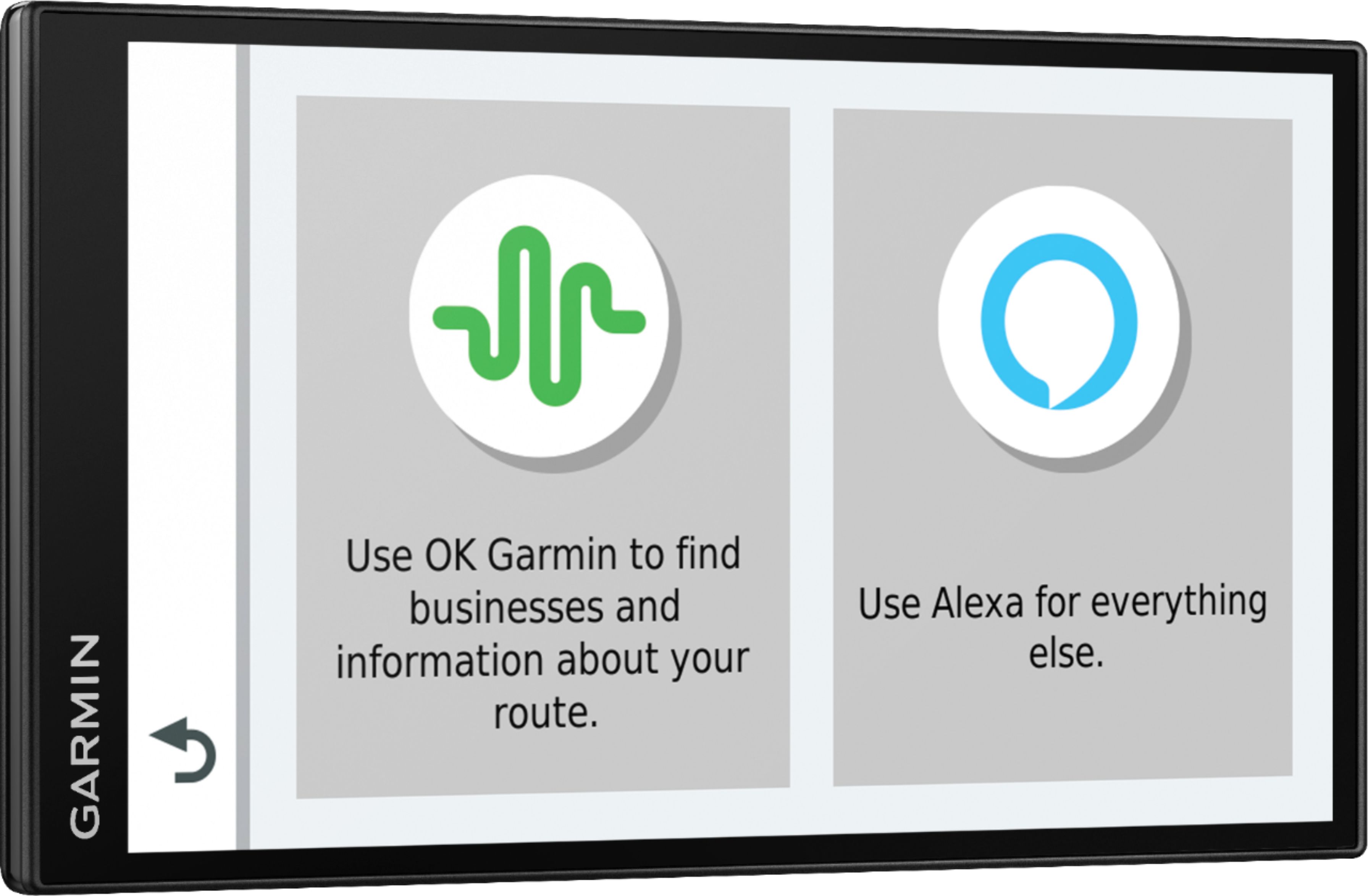 Angle View: Garmin - DriveSmart 65 6.95" GPS with Amazon Alexa