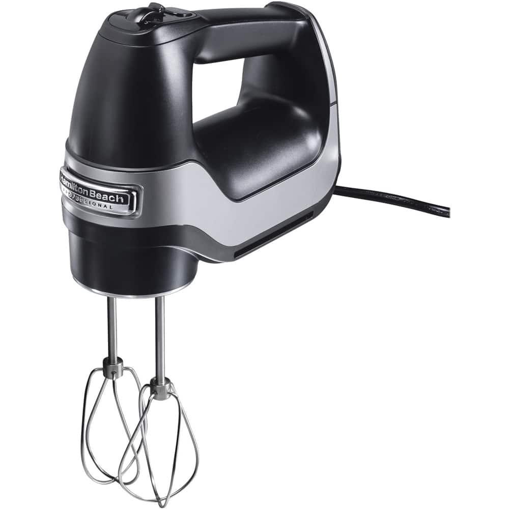 Left. Hamilton Beach - 62651 Professional 5-Speed Hand Mixer - Black.