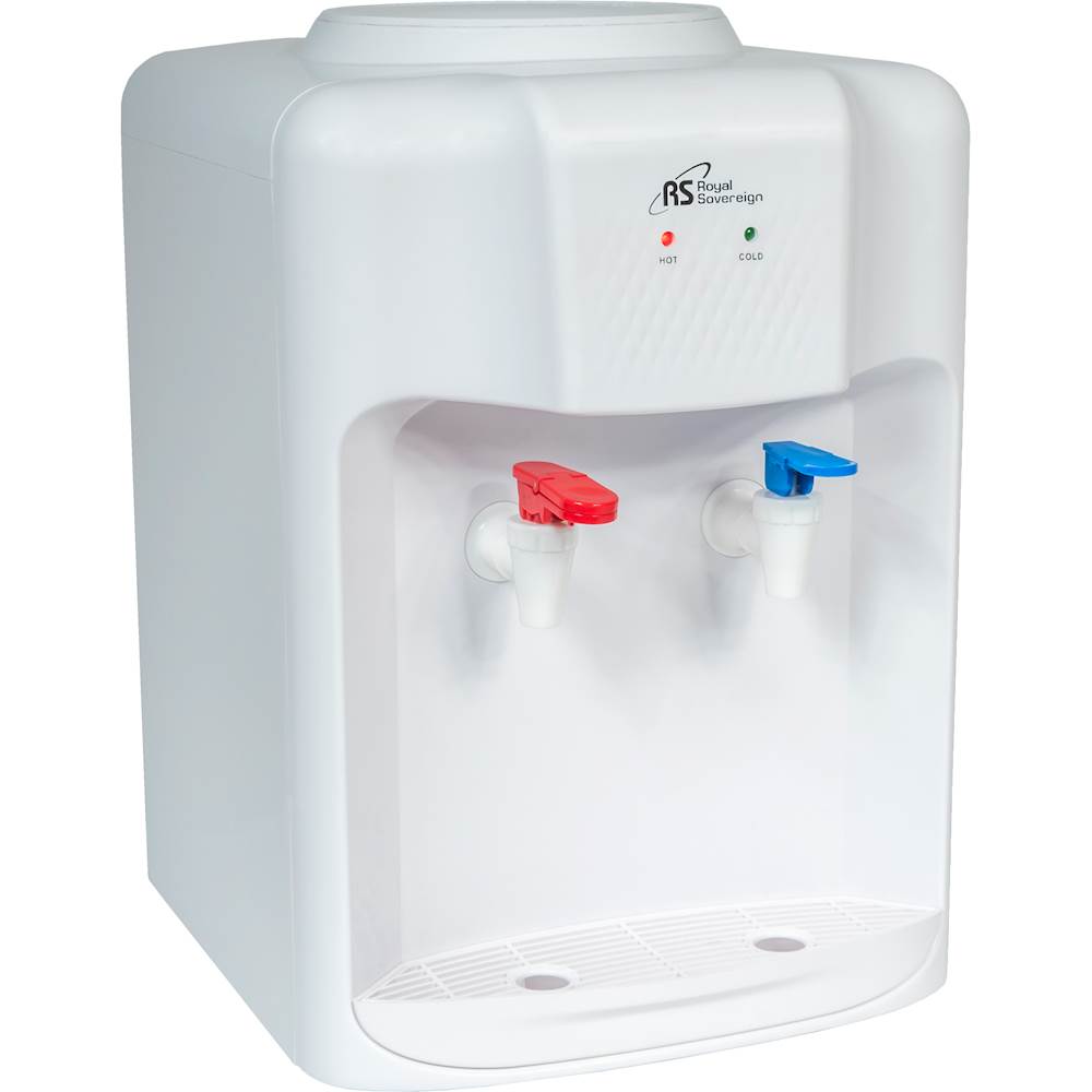 Angle View: Countertop Water Dispenser, White