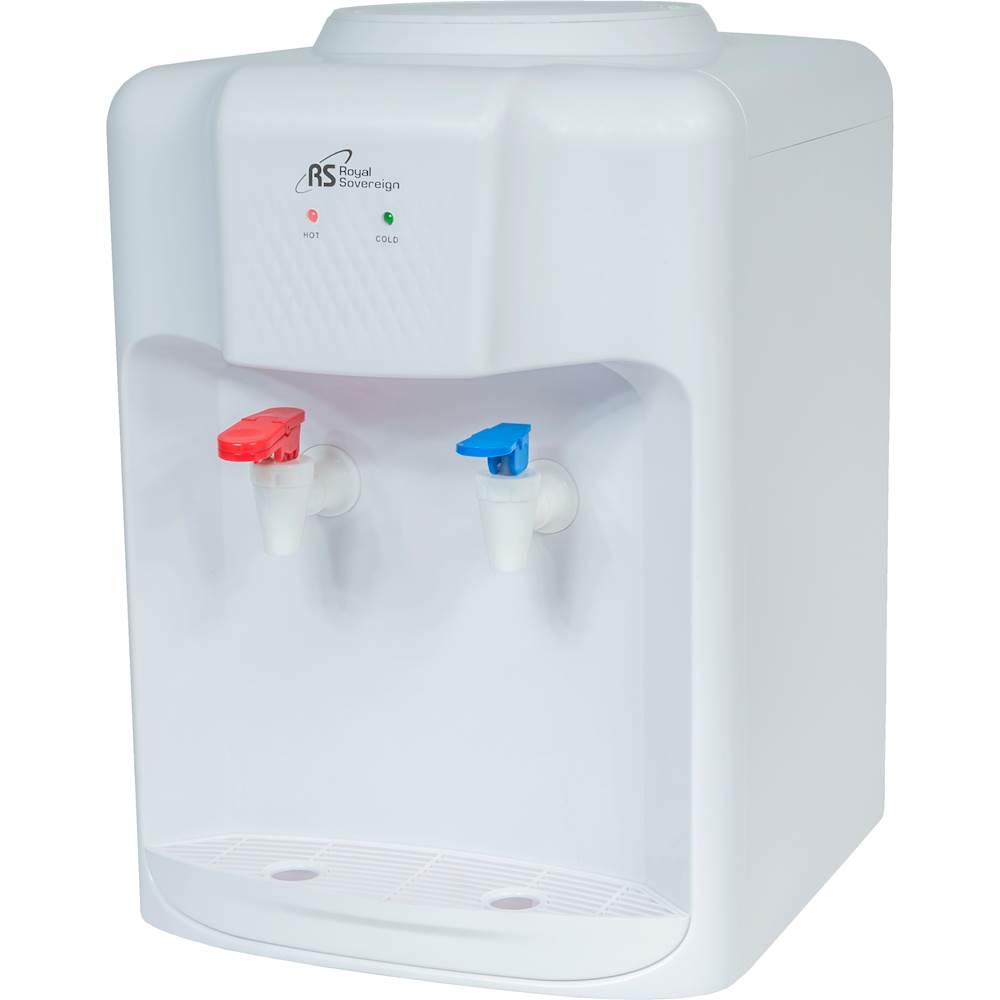 Left View: Countertop Water Dispenser, White